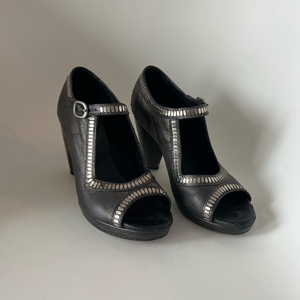 Calleen Cordero - studded leather with wooden heel